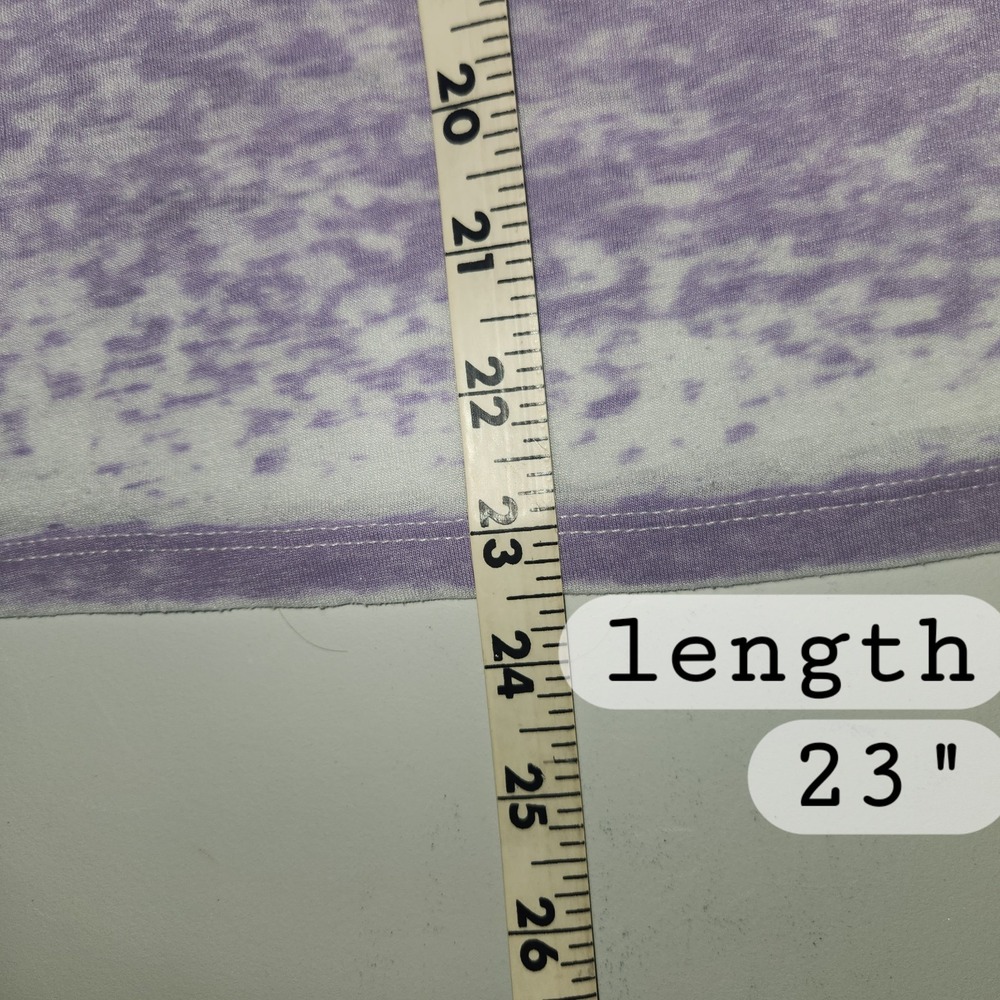 Well Worn Los Angeles Women's Purple Burnout V-Neck T-Shirt Size M - Picture 5 of 6